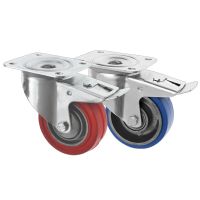 Braked High Temperature Rubber Castors - 3360 Series