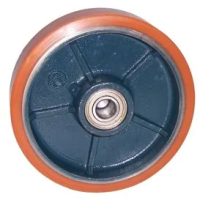 LAG Polyurethane Wheels Cast Iron Centre (Orange)