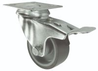 Braked Castor Rubber Wheel