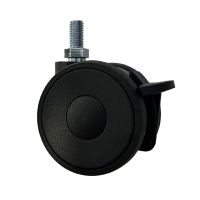 Black Twin Wheel Braked Castors LS Series