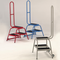 Mobile Safety Steps Ribbed Rubber Tread