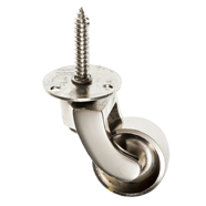 Nickel Castor Wheels with Screw Fitting