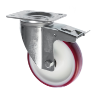 Polyurethane Castors Swivel with Brake 3360 Series