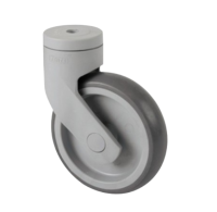 100mm Swivel Castor Wheel with Bolt Hole – Thermoplastic Rubber, 80kg Load