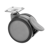 Twin Wheel Designer Castors Braked