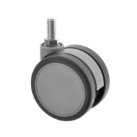Twin Wheel Designer Castors Stem Fitting