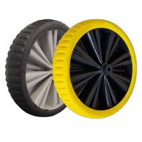 General Purpose Wheelbarrow Wheels Grey & Yellow