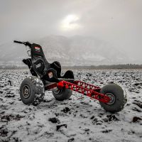 Extreme Motus X3 All-Terrain Wheelchair in Red