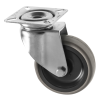75mm Light Duty Swivel Castors Grey Rubber Wheel