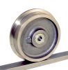 200mm Cast Iron Single Flanged Rail Wheels with ball bearings (227mm OUTER WHEEL DIAMETER)