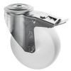 200mm Bolt Hole Industrial Castors with Brake Nylon Wheel