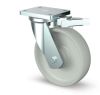 160mm Heavy Duty Castors with Directional Lock Nylon Wheel
