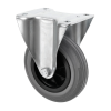 100mm Fixed Castor Grey Rubber Wheel