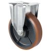 LAG 80mm Fixed Roller Castor with Polyurethane Wheel 450kg Load Capacity