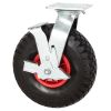 260mm Pneumatic Castor with Brake Puncture Proof Wheel