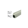 2 Meter Single Finned 25mm Aluminium Square Tube
