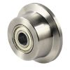 400mm Hardened Steel Single Flanged Wheels with ball bearings