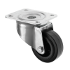 80mm Black Rubber Swivel Castor Wheel 