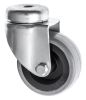 60mm Bolt Hole Castor Grey Rubber Wheel