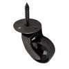 Black Nickel Castor Wheels 38mm with Screw Fitting 1