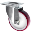 00mm Swivel Polyurethane Castor Red Wheel