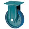 Fixed E70 Top Plate Castors with Blue Polyurethane Wheels