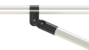 Metal Pipe System Angled Black Bracket