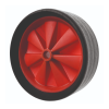 260mm Wide Tread Solid Rubber Trolley Wheel Black