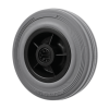 80mm Non Marking Grey Rubber Wheel with Roller Bearings