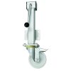 RH 200mm Heavy Duty Jacking Castor with a 200mm lift with a swivel nylon wheel and brake