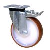 LAG Braked Stainless Steel Castors INOX40 Series Orange