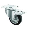 200mm Swivel Castors with an Anti Static Rubber Wheel and Brake