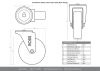 Swivel Bolt Hole Nylon Castor