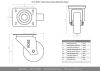 Heavy Duty Stainless Steel Castor 125mm Nylon Wheel
