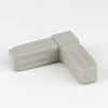 Square Tube System Connectors 2 Way 25 x 25mm Grey