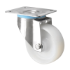 80mm Swivel Stainless Steel Castor Nylon Wheel 