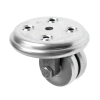 50mm Low Level Castors with Twin Steel Wheel