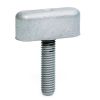 Stainless Steel Male Wing Knob M8 x 36mm Diameter