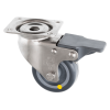 80mm Swivel Stainless Steel Braked Castor 