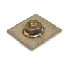 50 x 50mm Square Stainless Steel M16 Threaded Weld Plates