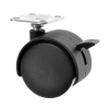 50mm Twin Wheel Castor with Brake