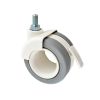Contemporary Grey Furniture Castor Braked 65mm M8x15 Stem
