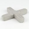 Square Tube Connector Joints 25mm 4 Way Flat Grey 