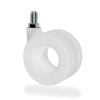 65mm Moebius White Coloured Castor M10 x 15mm
