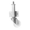 JA 80mm Medium Duty Jacking Castor White Nylon Wheel 150kg Load