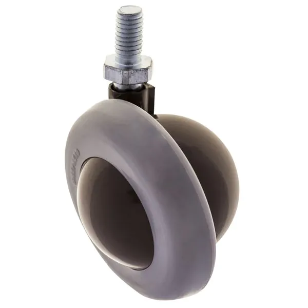 Kenrick Shepherd Caster with M8 Threaded Stem Light Brown and Grey
