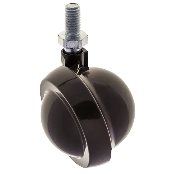 Kenrick Shepherd Caster with M8 Threaded Stem Dark Brown 50mm