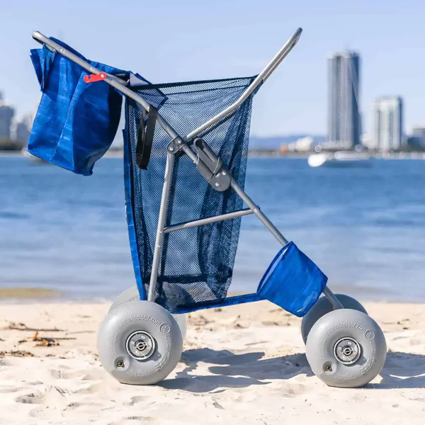 WheelEEZ Beach Wheeler Beach Cart Combo Castors, Trolley Wheels