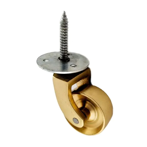 32mm or 38mm WHEEL 29mm SHALLOW SQUARE BRASS OR CHROME CASTOR SOCKETS 25mm 
